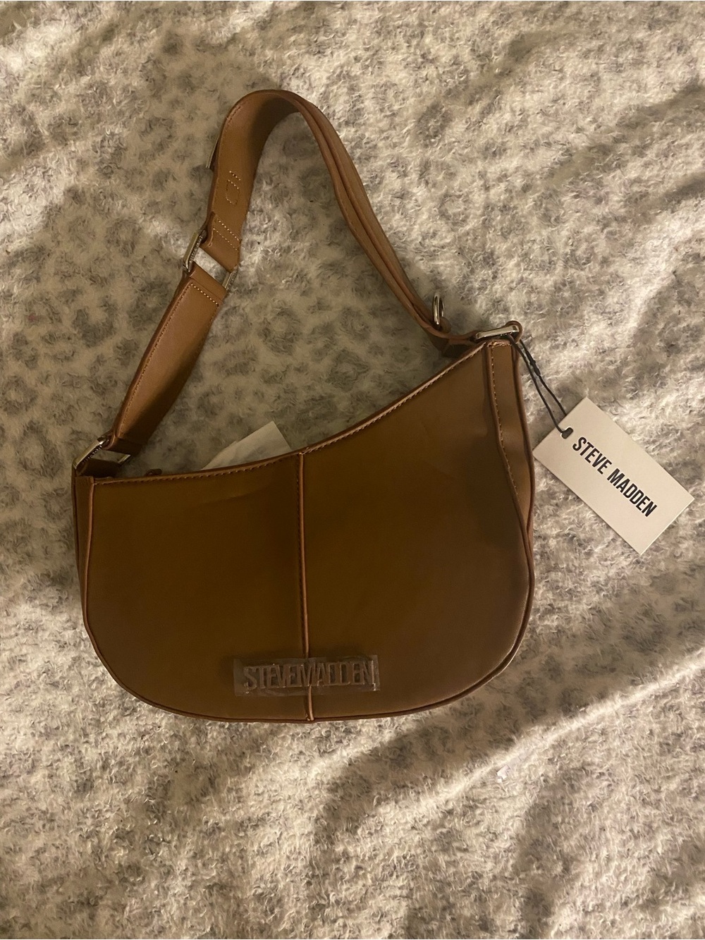 Steve Madden Brown Crescent Shoulder Bag